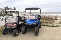 Carts at the ocean